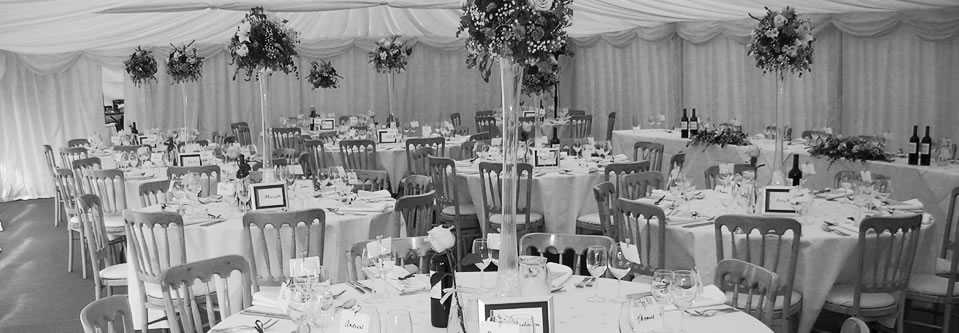 Wedding catering and glass and crockery hire